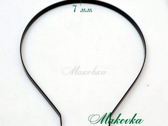Обруч 7 мм металевий чорний, 1 шт  Обруч 7 мм металевий чорний, 1 шт