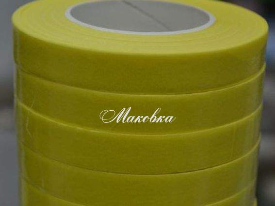 Флористична стрічка, жовтий колір Флористична стрічка, жовтий колір