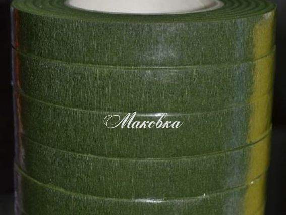 Флористична стрічка зелена середня