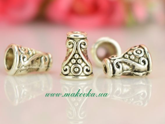 Ковпачок біжутерний №41 Тибетський 10 мм, античне срібло, 1 шт Ковпачок біжутерний №41 Тибетський 10 мм, античне срібло, 1 шт