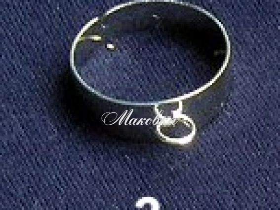 Кольцо с 1 завитком, заготовка №3 Кольцо с 1 завитком, заготовка №3