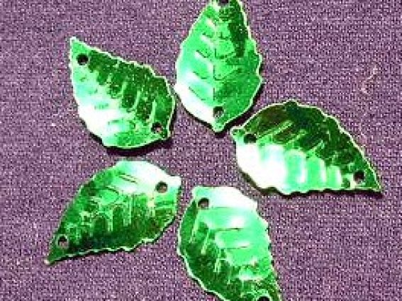 Пайетки Листочки