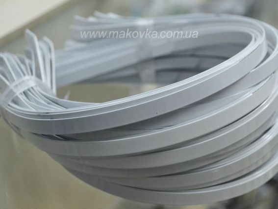 Обруч 7 мм металлический белый, 25 шт