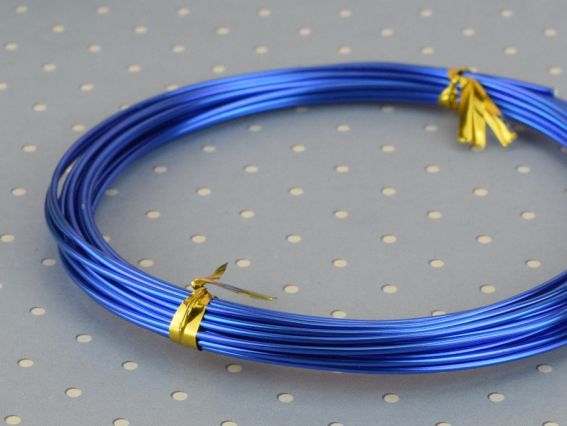 Алюмінієвий Дріт 1 мм, колір синій, 5 м