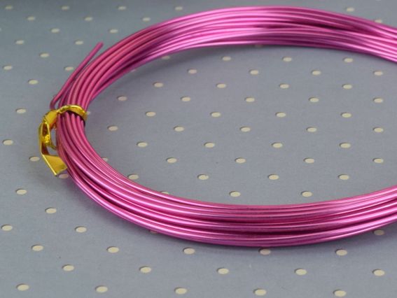 Алюмінієвий Дріт 1 мм, колір яскраво-Рожевий, 5 м