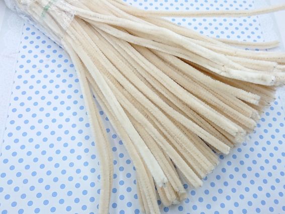 Дріт з ворсом, Бежевий 30 см, 1 шт. Дріт з ворсом, Бежевий 30 см, 1 шт.