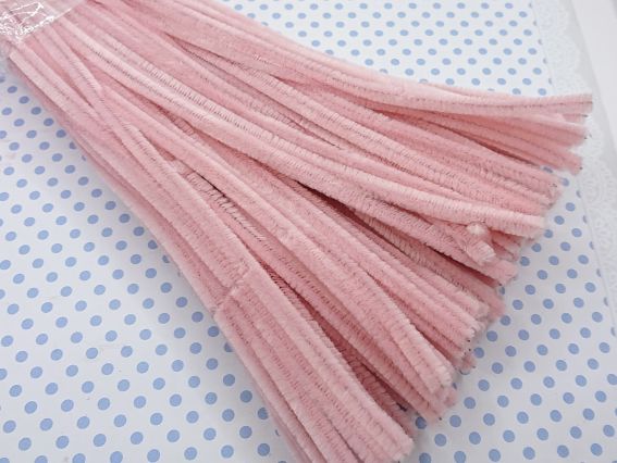 Дріт з ворсом, Пудра 30 см, 1 шт. Дріт з ворсом, Пудра 30 см, 1 шт.