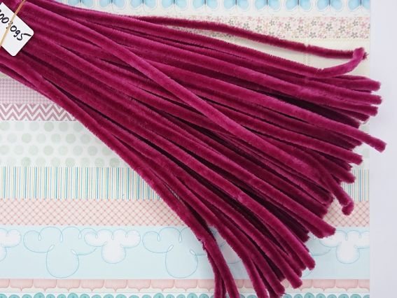 Дріт з ворсом Марсала 30 см, 1 шт.