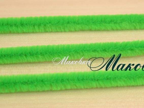 Проволока с ворсом Зеленая 30 см, 1 шт Проволока с ворсом Зеленая 30 см, 1 шт