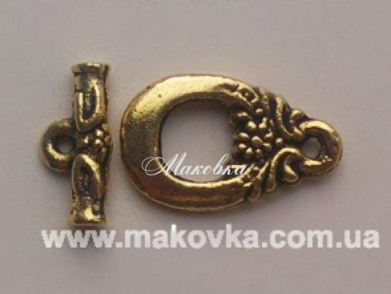 Замок-тогл Декоративный №1 (золото) Замок-тогл Декоративный №1 (золото)