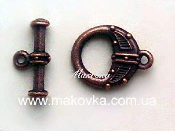 Замок-тогл Декоративный №2 (медь) Замок-тогл Декоративный №2 (медь)