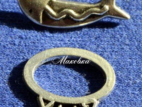 Замок-тогл Кот и рыбка Замок-тогл Кот и рыбка