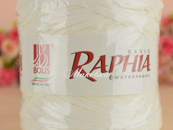 RAPHIA bacic Bolis цвет LATTE (Белый) нитки RAPHIA bacic Bolis цвет LATTE (Белый) нитки