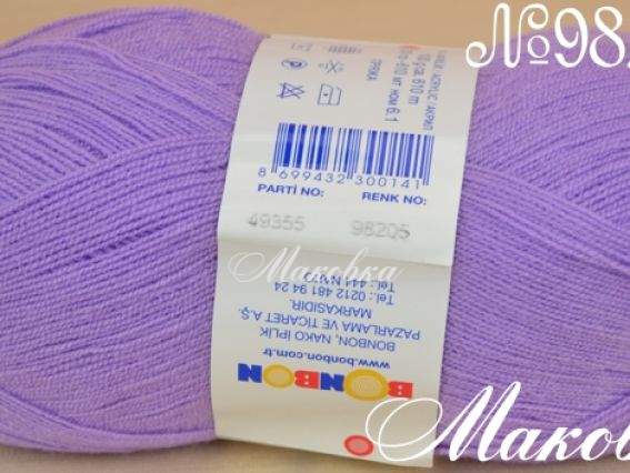 Kristal BonBon пряжа 98205 сиреневый