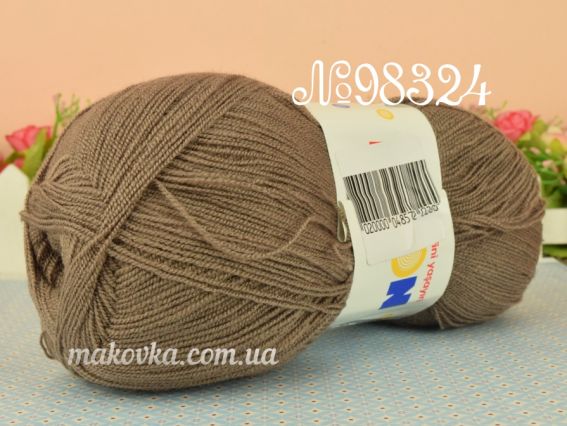 Kristal BonBon пряжа 98324 серо-бежевый