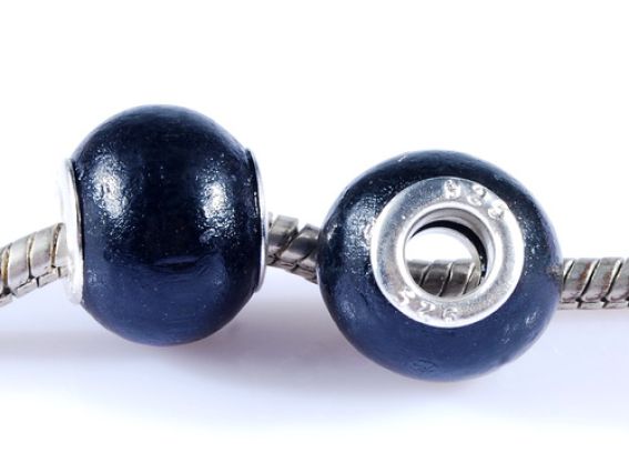 Бусина пандора деревянная черная Бусина пандора деревянная черная