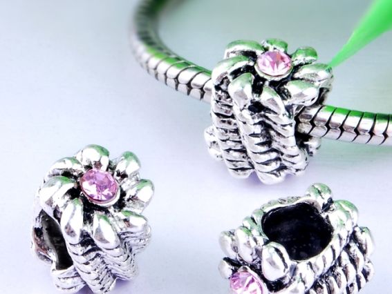 Бусина пандора метал. со стразами №03 мульти-ромашка Бусина пандора метал. со стразами №03 мульти-ромашка