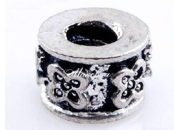 Бусина-стопер с резьбой 02 Цветочки Бусина-стопер с резьбой 02 Цветочки