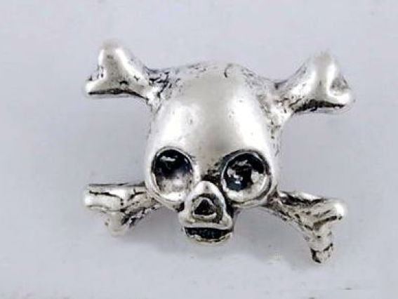 Бусина Пандора метал-я Фигурная Череп пиратский (МФ-17) Бусина Пандора метал-я Фигурная Череп пиратский (МФ-17)