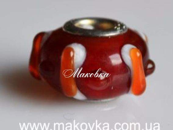 Бусина Пандора Lampwork №46 Бусина Пандора Lampwork №46