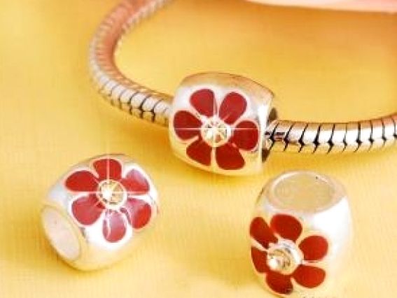 Бусина метал. цветная со стразами 04 Ромашка коричневая Бусина метал. цветная со стразами 04 Ромашка коричневая