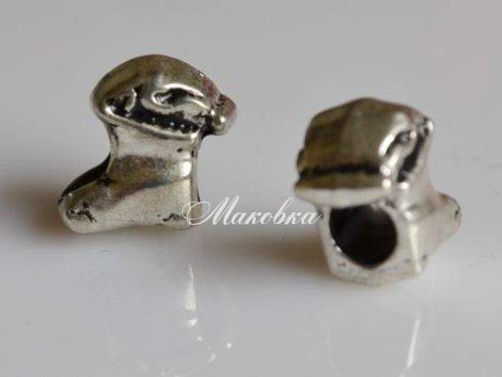 Намистина Пандора металевая Фігурна Чобіт (Ф-29)