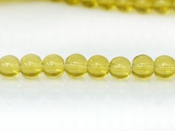 Стеклянные бусины в форме шара, 6 мм №3 желтые, 1 низка Стеклянные бусины в форме шара, 6 мм №3 желтые, 1 низка