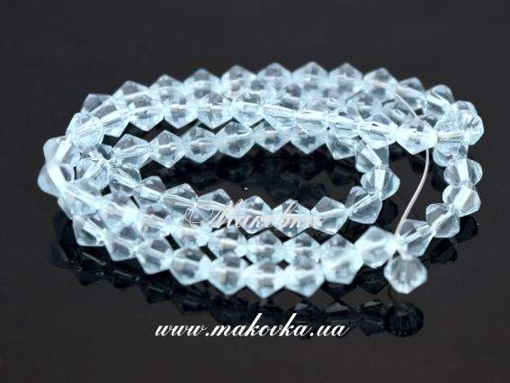 Бусины Биконус Граненые 4 мм, Светло синий, 1 низка, УТ0029276 Бусины Биконус Граненые 4 мм, Светло синий, 1 низка, УТ0029276