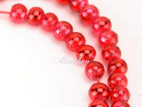 Бусины ЗЕБРА стеклянные волочильные, шар 4 мм, Вишневый Y21, 1 низка, УТ0031180 Бусины ЗЕБРА стеклянные волочильные, шар 4 мм, Вишневый Y21, 1 низка, УТ0031180