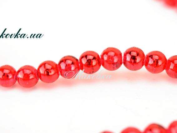 Бусины ЗЕБРА стеклянные волочильные, шар 6 мм, Вишневый Y21, 1 низка, УТ0031205 Бусины ЗЕБРА стеклянные волочильные, шар 6 мм, Вишневый Y21, 1 низка, УТ0031205