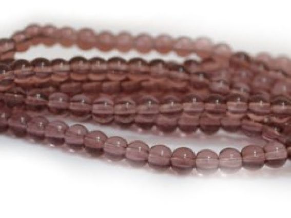 Намистини Скляні у формі кулі, 4 мм колір №15, 1 низка