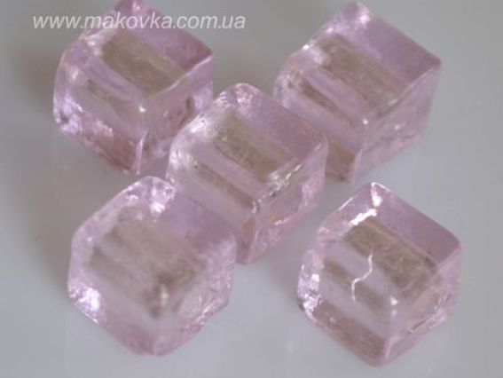 Квадратная бусина 10х10х10 мм Розовая Квадратная бусина 10х10х10 мм Розовая