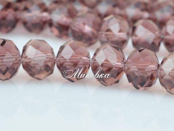 Хрусталь 10х8 мм №28, низка