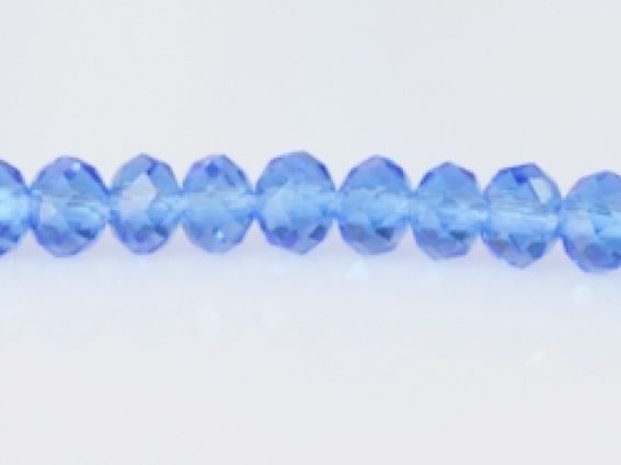 Хрусталь 3х4 мм №01, Caribbean Blue (светло-синий), 1 низка Хрусталь 3х4 мм №01, Caribbean Blue (светло-синий), 1 низка