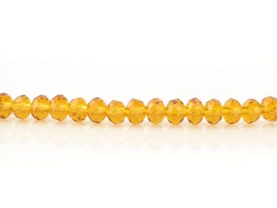 Бусины Хрустальные 3х4 мм №11, Lt colorado topaz ,  1 низка