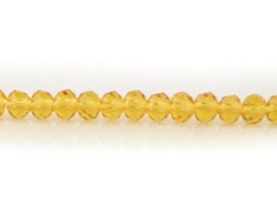 Хрусталь 3х4 мм №13,  Lime (лимонный) 1 низка Хрусталь 3х4 мм №13,  Lime (лимонный) 1 низка