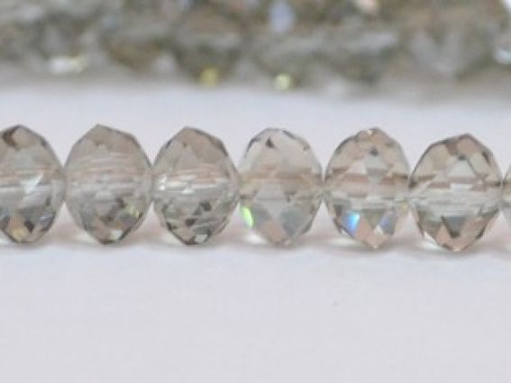 Хрусталь 6х4 мм №44 серая (серебро) 1 низка Хрусталь 6х4 мм №44 серая (серебро) 1 низка