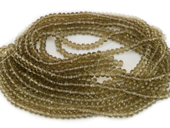 Бусинки хрустальные 6х4 мм №10, цвет Crystal Bronze Shade  1 низка