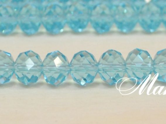 Хрусталь 8х6 мм №51, голубая, 1 низка Хрусталь 8х6 мм №51, голубая, 1 низка