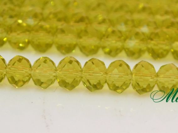 Хрусталь 8х6 мм №69, светло-зелёный, 1 низка Хрусталь 8х6 мм №69, светло-зелёный, 1 низка