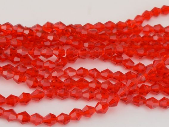 Намистини кришталеві біконус 8х8 мм №32, , 1 низка