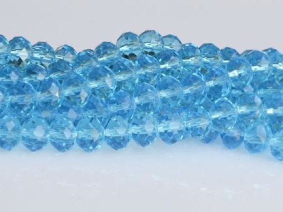 Хрусталь 8х6 мм №01 Caribbean Blue (светло-синий) Хрусталь 8х6 мм №01 Caribbean Blue (светло-синий)