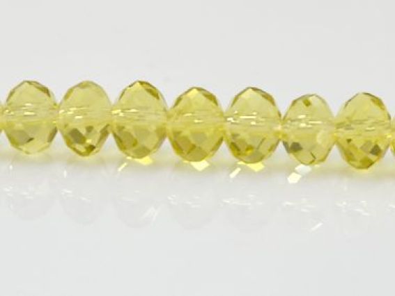 Бусині Хрустальные 8х6 мм №12 Lime (светло-желтый), 1 низка
