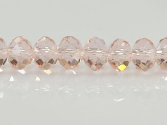 Намисто Кришталеві 6х4 мм №20, Vintage Rose (рожевий), 1 низька