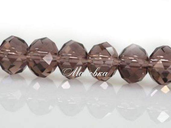 Кришталь 8х6 мм №21 light Amethyst, 1 низка Кришталь 8х6 мм №21 light Amethyst, 1 низка