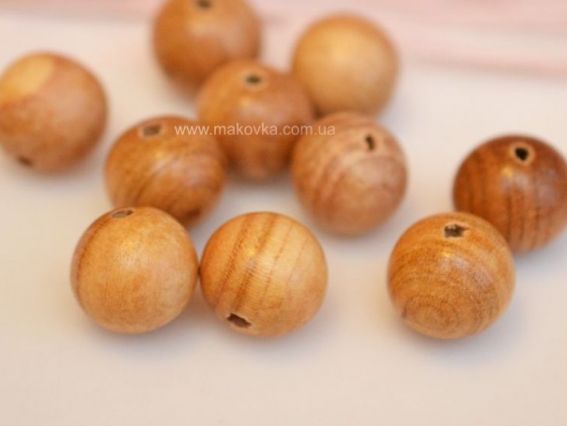 Бусины Можжевеловые 14 мм, 10 шт/уп Бусины Можжевеловые 14 мм, 10 шт/уп