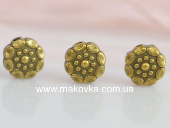 Металлическая бусина №39, Цветок 8х4 мм, античная бронза, 50 шт Металлическая бусина №39, Цветок 8х4 мм, античная бронза, 50 шт