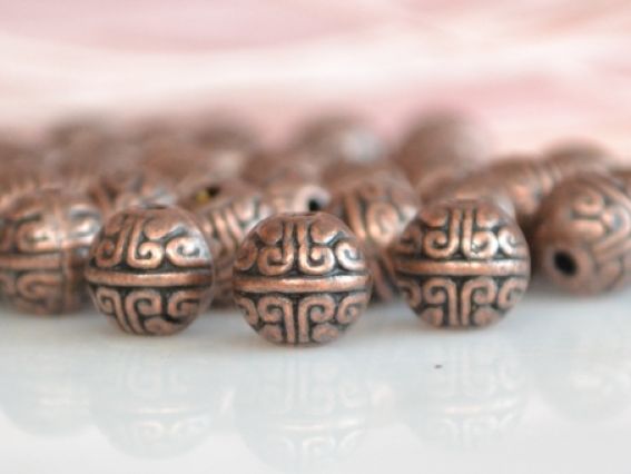 Металлическая бусина №47, Индонезия, шар 8 мм, античная медь, 1 шт Металлическая бусина №47, Индонезия, шар 8 мм, античная медь, 1 шт