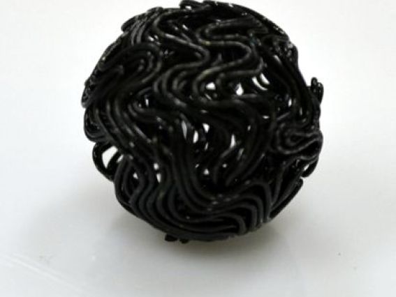 Бусина проволочная 2 см черная Бусина проволочная 2 см черная