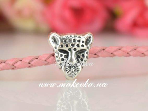 Бусина Пандора метал-я Фигурная Голова леопарда (МФ-132) античное серебро Бусина Пандора метал-я Фигурная Голова леопарда (МФ-132) античное серебро